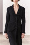 Zw collection minimalist tailored fit coat