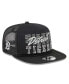 Фото #1 товара Men's Black Detroit Tigers Street Team A-Frame Trucker 9Fifty Snapback Hat