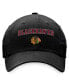 ფოტო #3 პროდუქტის Women's Black Chicago Blackhawks Fundamental Two-Hit Adjustable Hat