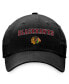 Фото #3 товара Women's Black Chicago Blackhawks Fundamental Two-Hit Adjustable Hat