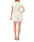 Фото #2 товара 1.STATE 296702 Women Tie Front Romper Lemon Grove Size SM