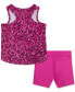 ფოტო #2 პროდუქტის Toddler Girls Veneer Tank Top and Shorts Set