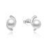 Elegant silver pearl earrings AGUP2668P