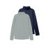 NAME IT Viggo high neck sweater 2 units Dark Sapphire / Pack Grey Melange, 9-10 лет - фото #2