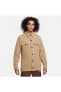 Фото #1 товара Oduncu Gömlek Sportswear Sport Utility Sherpa Full-length Button Erkek Kahverengi Ceket Oversiz