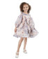 Фото #1 товара Toddler & Little Girls Balloon-Sleeve Floral Organza Dress