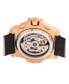 ფოტო #4 პროდუქტის Commodus Automatic Black Dial, Rose Gold Case, Genuine Black Leather Watch 48mm