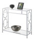 Фото #2 товара 31.5" Omega Glass Hall Table with Shelf