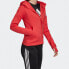 Фото #3 товара adidas 三条纹字母印花 含拇指洞连帽夹克 女款 红色 / Куртка Adidas Featured Jacket FL1958