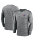ფოტო #1 პროდუქტის Men's Anthracite Buffalo Bills Velocity Long Sleeve T-shirt