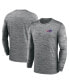 Фото #1 товара Men's Anthracite Buffalo Bills Velocity Long Sleeve T-shirt