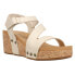 Фото #3 товара Corkys Spring Fling Wedge Womens Off White Casual Sandals 30-5396-CREA