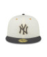 Men's White, Charcoal New York Yankees 1977 MLB All-Star Game Chrome 59FIFTY Fitted Hat White, Charcoal, 7 7/8 - фото #3