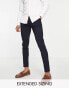 Фото #2 товара ASOS DESIGN skinny smart trousers in navy