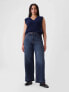 High Rise Stride Wide-Leg Jeans