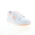 Фото #2 товара New Balance 480 BB480LPH Mens White Leather Lace Up Lifestyle Sneakers Shoes 7.5