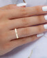 Cubic Zirconia & Enamel X Band in 14k Gold-Plated Sterling Silver