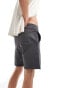 ASOS DESIGN slim shorts in charcoal