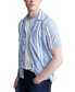 ფოტო #4 პროდუქტის Men's Sinap Striped Short Sleeve Button-Front Camp Shirt