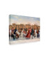 Фото #2 товара Dan Craig Victorian Skaters Canvas Art - 27" x 33.5"