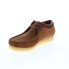 Фото #7 товара Clarks Wallabee 26165806 Mens Brown Suede Oxfords & Lace Ups Casual Shoes