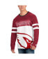 Фото #1 товара Men's Cardinal, White Arizona Cardinals Halftime Long Sleeve T-shirt