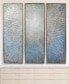 Фото #5 товара Silver Ice 3-Piece Textured Metallic Hand Painted Wall Art Set by Martin Edwards, 60" x 20" x 1.5"