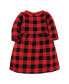 Toddler Girls Hudson Cotton Dresses, Buffalo Plaid Leopard Buffalo plaid leopard, 3T - фото #5