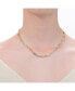 ფოტო #2 პროდუქტის 14K Gold Plated Clear Cubic Zirconia Link & Chain Necklace