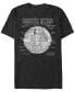 Star Wars Men's Classic Death Star Galactic Engineering Short Sleeve T-Shirt Черный, L - фото #1