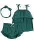 Фото #6 товара Baby 3-Piece Crinkle Jersey Outfit Set 6M
