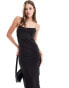 Фото #2 товара Vero Moda scoop neck jersey cami maxi dress in black