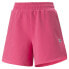 Фото #1 товара Puma Downtown High Waist Shorts Womens Pink Casual Athletic Bottoms 53836125