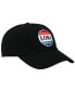 Men's Loki Red White and Blue Button Embroidered Black Cotton Twill Hat