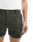 ASOS DESIGN 2 pack skinny chino shorts in khaki and stone save