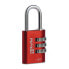 Rieffel 22/30 SB - Conventional padlock - Combination lock - Red,Stainless steel - Aluminum - Steel - U-shaped