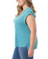 ფოტო #3 პროდუქტის Trendy Plus Size Hester Cropped V-Neck T-Shirt