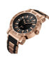 Men's "562" Diamond (1/8 ct.t.w.) 18K Rose Gold Plated Stainless Steel Watch