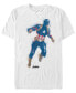 Фото #1 товара Marvel Men's Avengers Endgame Watercolor Painted Captain America Short Sleeve T-Shirt