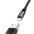 Фото #4 товара Wytrzymały kabel przewód w materiałowym oplocie USB Iphone Lightning 1.2M czarny