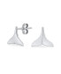 ფოტო #1 პროდუქტის Hawaiian Nautical Sea Lover Vacation Honeymoon Mermaid Fin Ocean Marine Life Whale Tail Stud Earrings For Women Sterling Silver