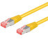Wentronic CAT 6 Patch Cable S/FTP (PiMF) - yellow - 0.25 m - Cat6 - S/FTP (S-STP) - RJ-45 - RJ-45