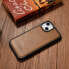 Фото #10 товара Etui pokryte naturalną skórą do iPhone 14 Leather Oil Wax jasny brąz