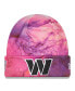 Men's Pink Washington Commanders 2022 NFL Crucial Catch Knit Hat