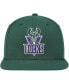 Men's Hunter Green Milwaukee Bucks Hardwood Classics MVP Team Ground 2.0 Fitted Hat