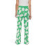 Фото #4 товара Women's High Waisted Ginkgo Green Sweaterknit Flare Pants - DVF