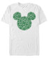 ფოტო #1 პროდუქტის Men's Mickey Clover Fill Short Sleeve Crew T-shirt