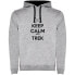 KRUSKIS Keep Calm And Trek Two-Colour hoodie Серо-черный, 2XL - фото #1