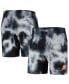 Фото #1 товара Men's Black Phoenix Suns Fleece Tie-Dye Shorts
