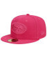 ფოტო #1 პროდუქტის Men's Pink San Francisco 49ers Color Pack 59FIFTY Fitted Hat